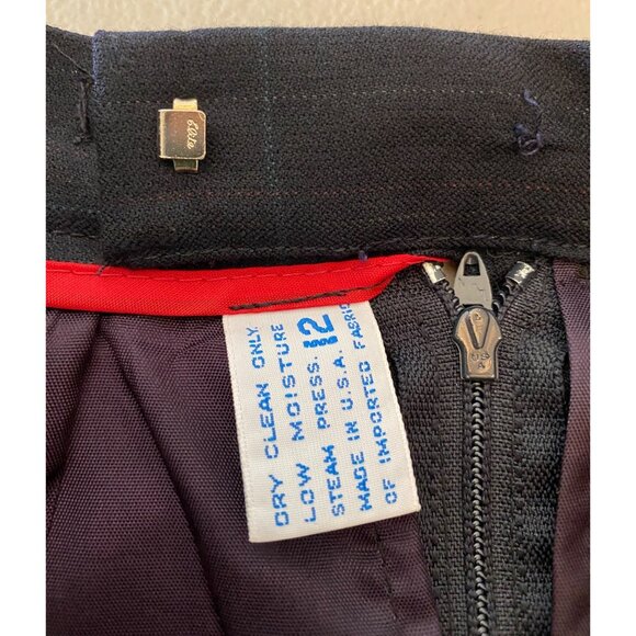 Mark Shale Skirt Suit Navy Plaid Single-Button Blazer Size 14 - Picture 10 of 16